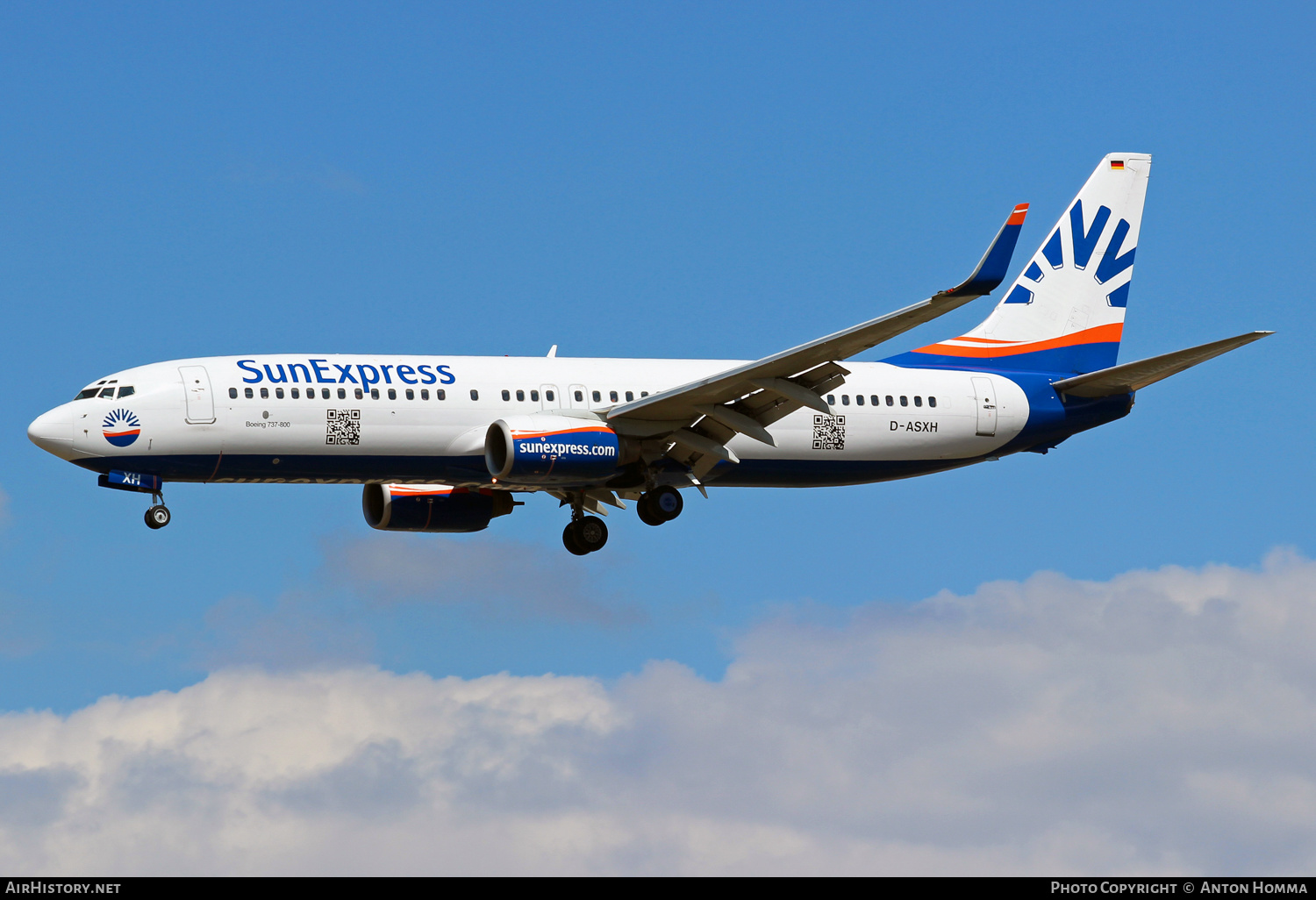 Aircraft Photo of D-ASXH | Boeing 737-8CX | SunExpress | AirHistory.net #261687