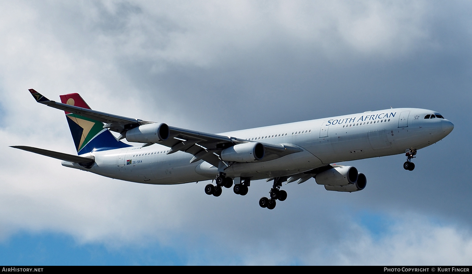 Aircraft Photo of ZS-SXA | Airbus A340-313 | South African Airways | AirHistory.net #261725