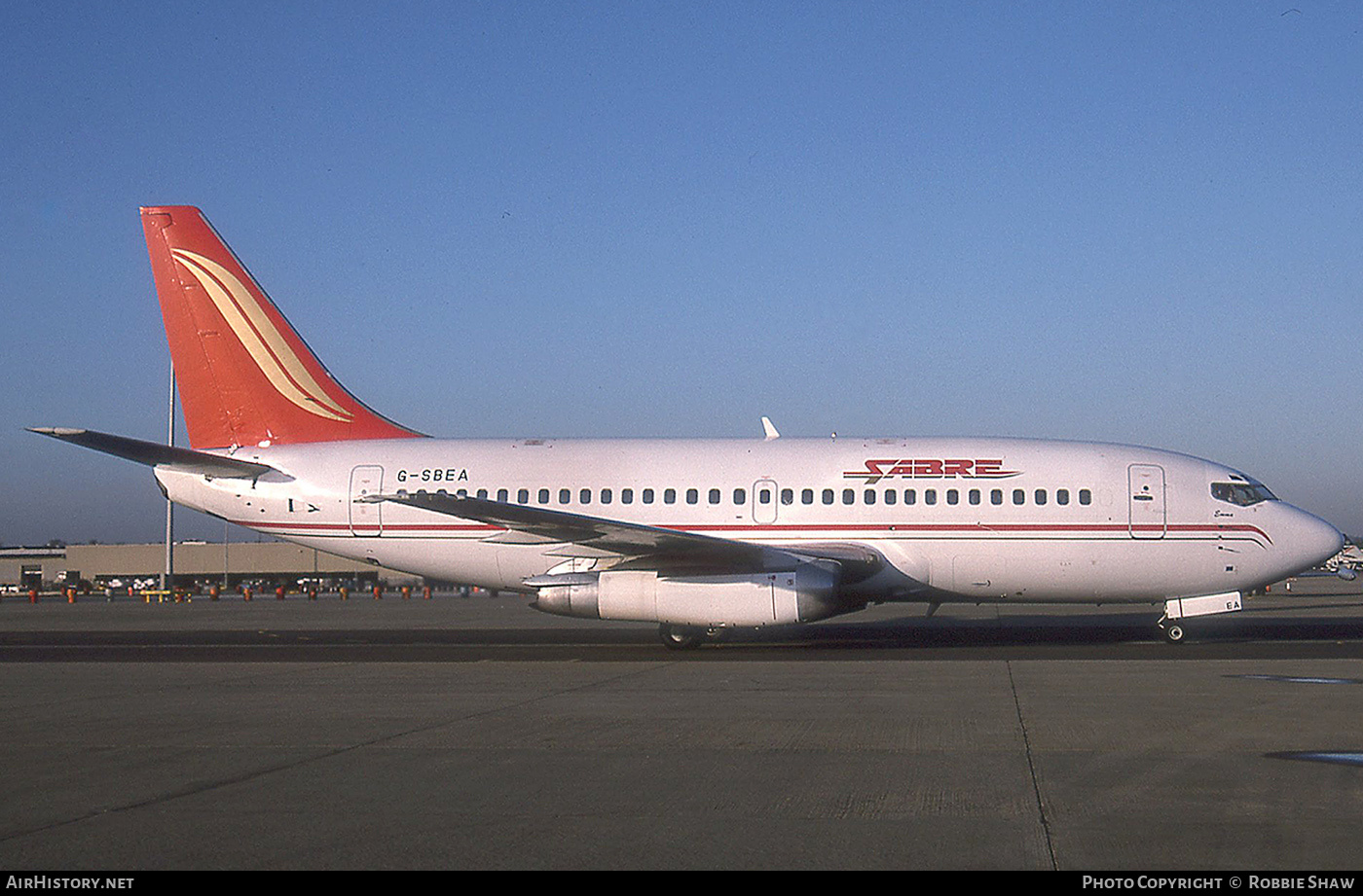 Aircraft Photo of G-SBEA | Boeing 737-204/Adv | Sabre Airways | AirHistory.net #261788