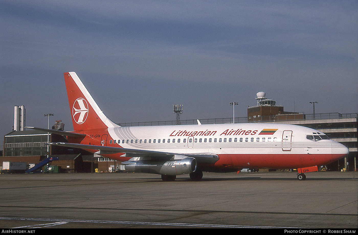 Aircraft Photo of LY-GPA | Boeing 737-2Q8/Adv | Lithuanian Airlines | AirHistory.net #261793