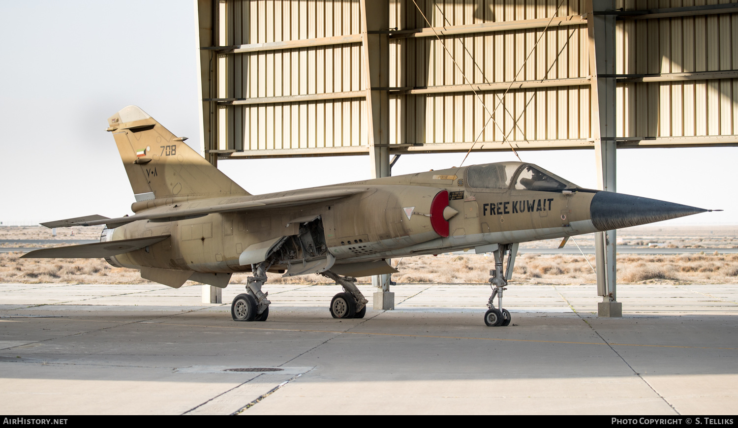 Aircraft Photo of 708 | Dassault Mirage F1CK | Kuwait - Air Force | AirHistory.net #261822