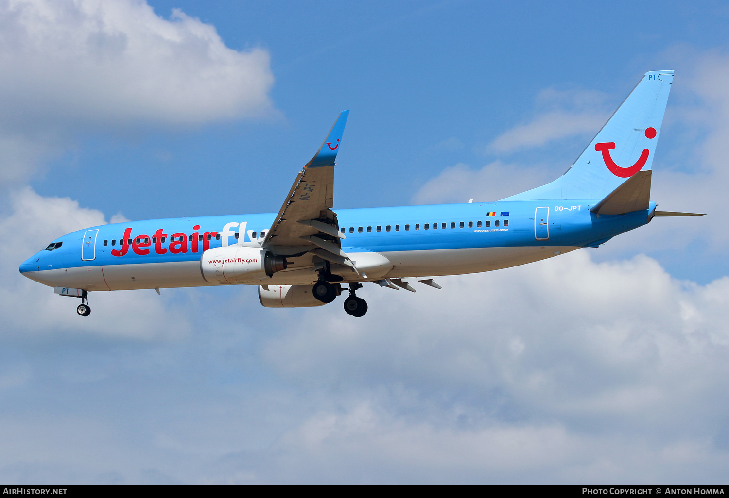 Aircraft Photo of OO-JPT | Boeing 737-8K5 | Jetairfly | AirHistory.net #261848