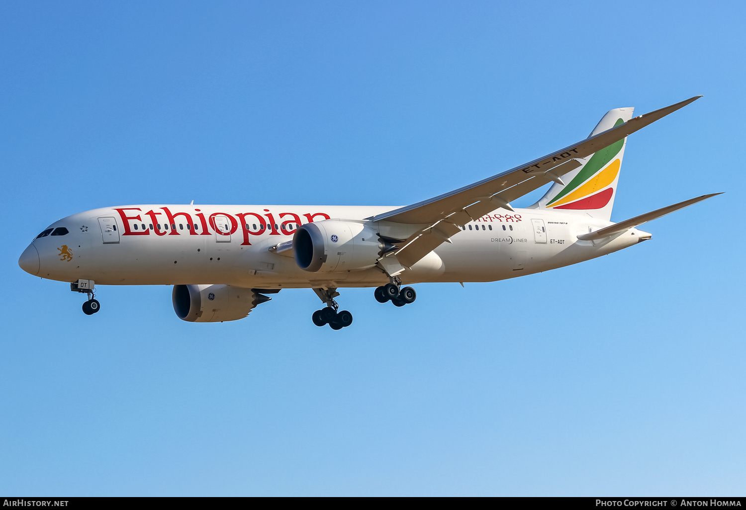 Aircraft Photo of ET-AOT | Boeing 787-8 Dreamliner | Ethiopian Airlines | AirHistory.net #261852