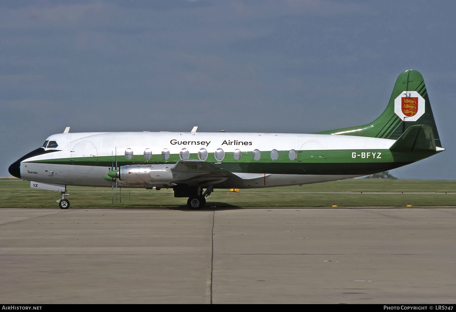Aircraft Photo of G-BFYZ | Vickers 735 Viscount | Guernsey Airlines | AirHistory.net #261909