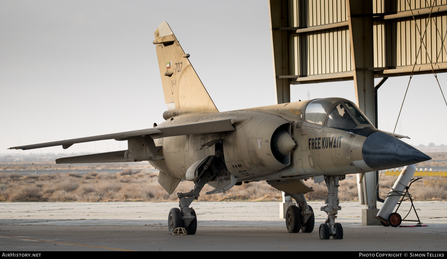 Aircraft Photo of 707 | Dassault Mirage F1CK | Kuwait - Air Force | AirHistory.net #261911