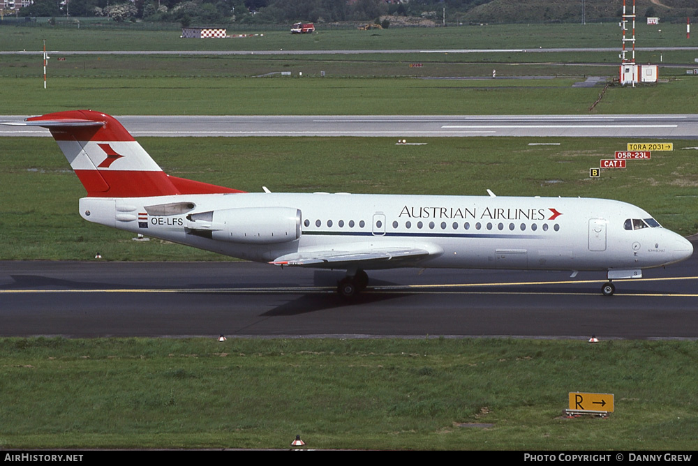 Aircraft Photo of OE-LFS | Fokker 70 (F28-0070) | Austrian Airlines | AirHistory.net #262017