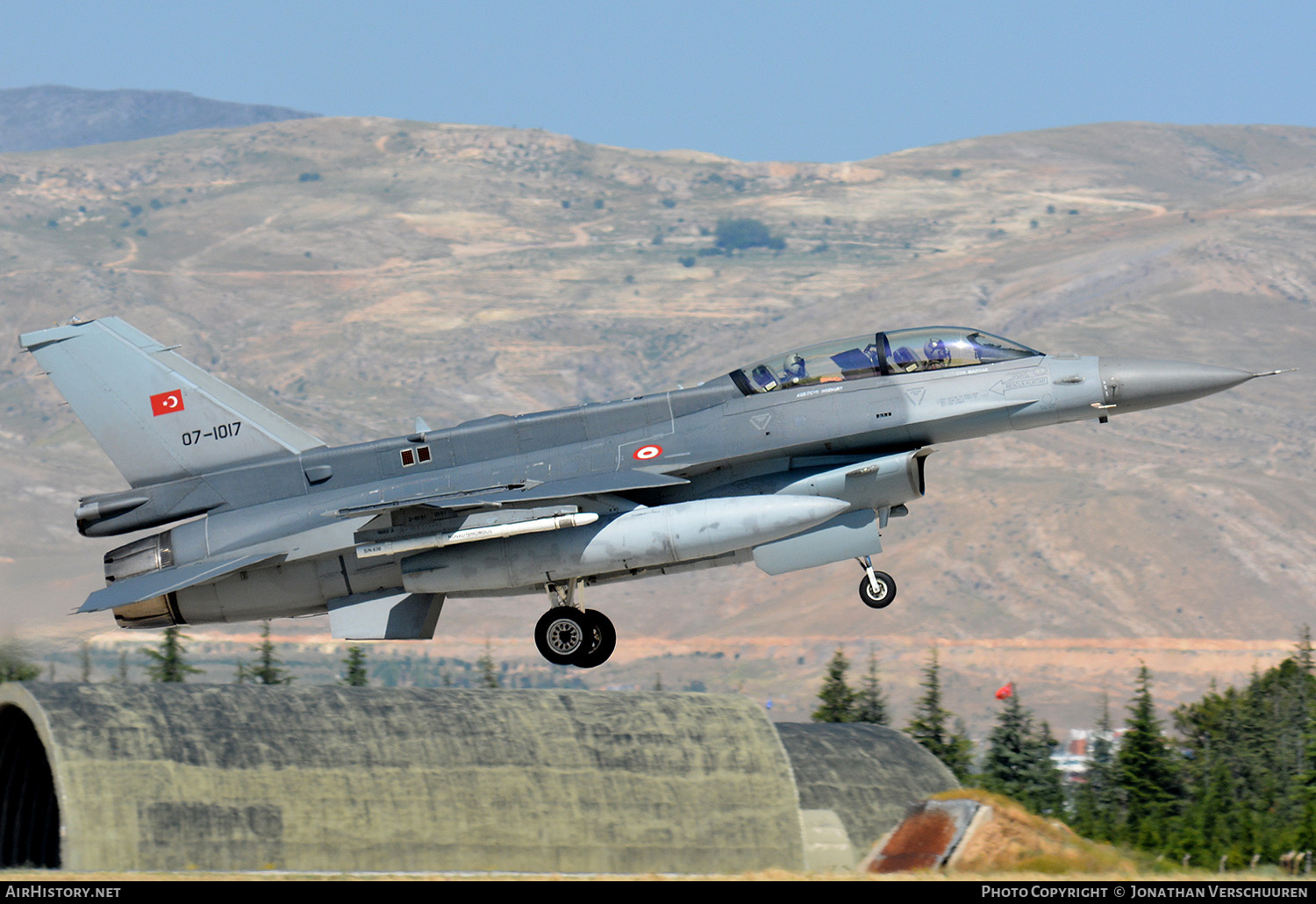 Aircraft Photo of 07-1017 | Lockheed Martin F-16D Fighting Falcon | Turkey - Air Force | AirHistory.net #262057