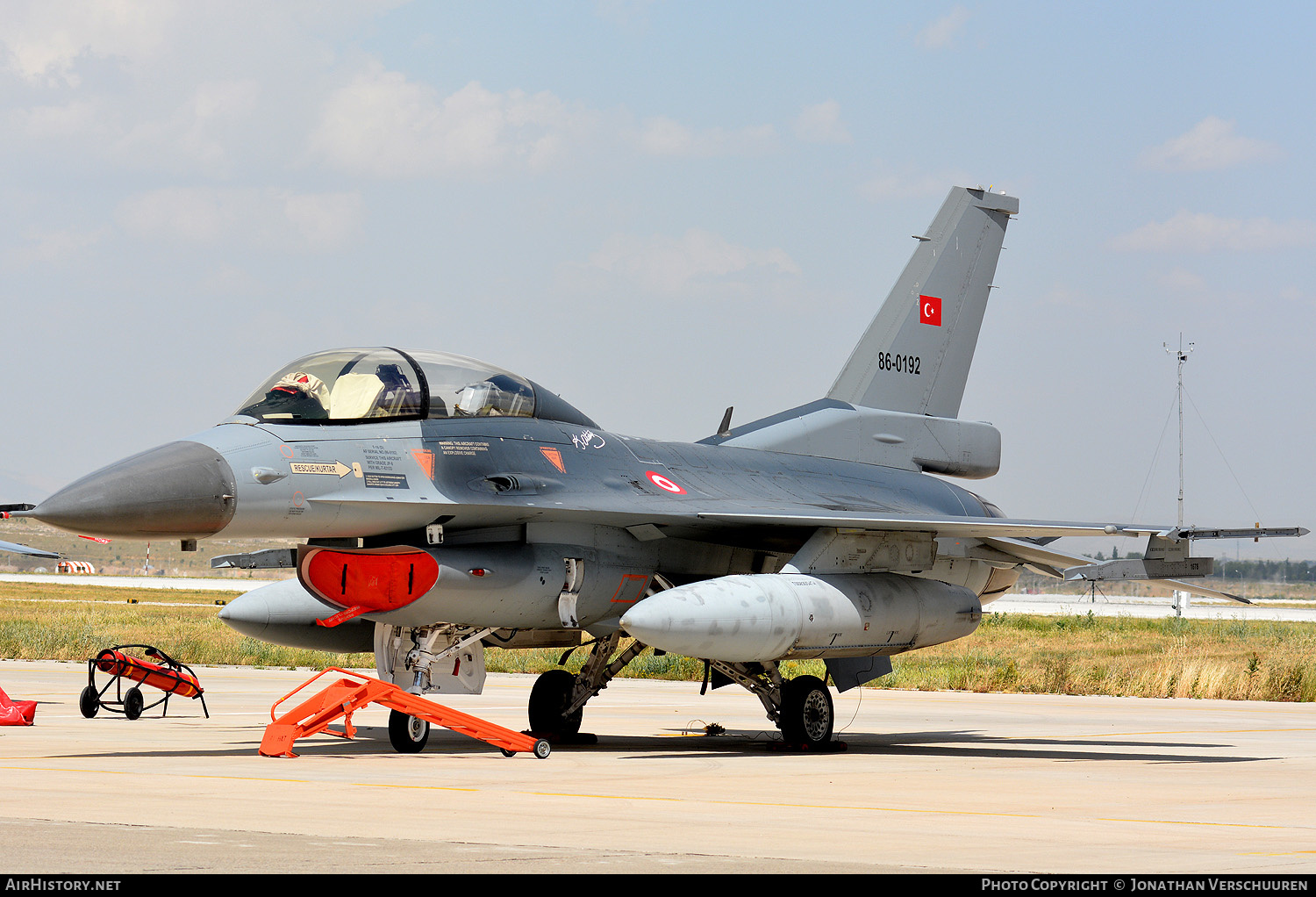 Aircraft Photo of 86-0192 | General Dynamics F-16D Fighting Falcon | Turkey - Air Force | AirHistory.net #262167