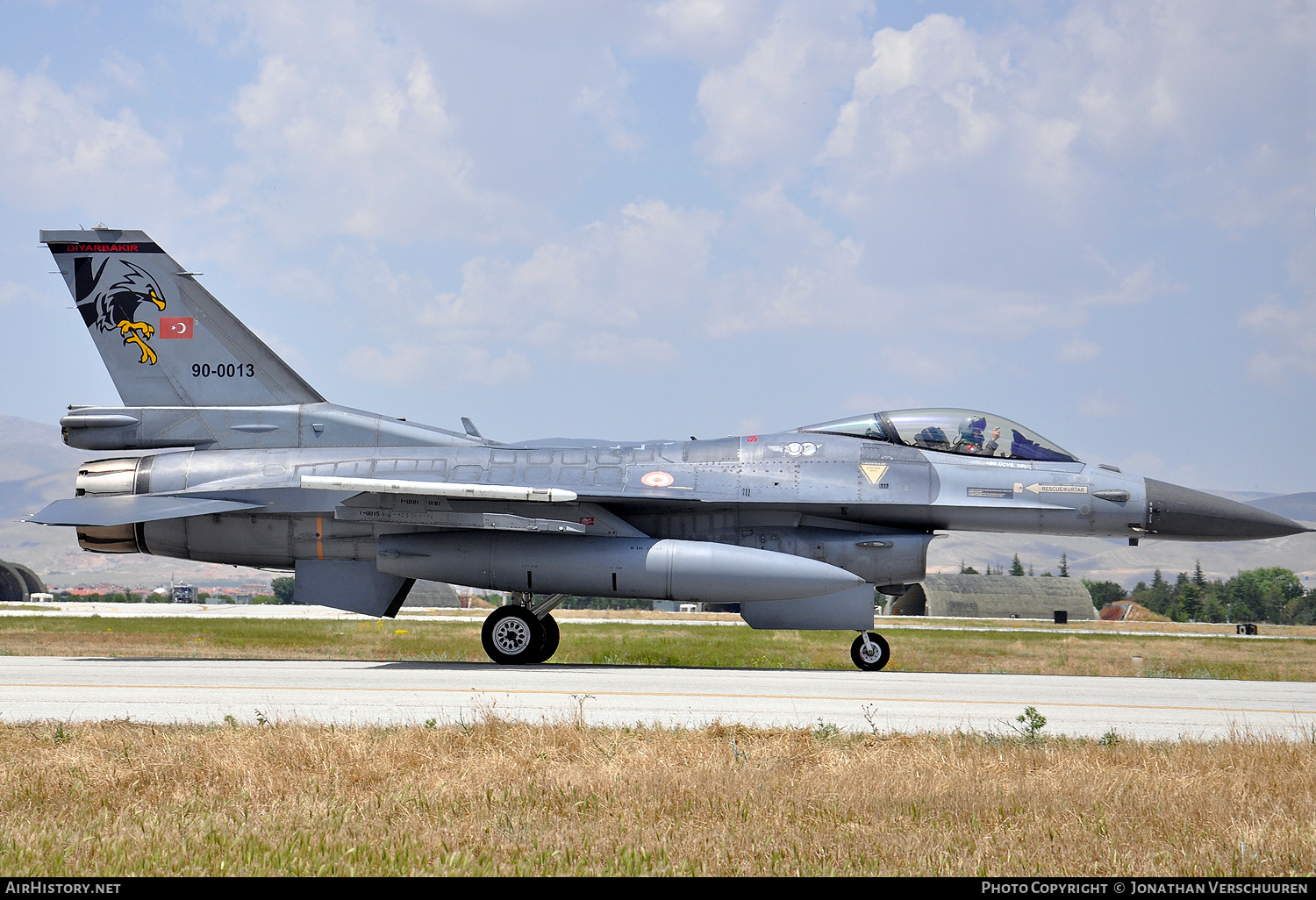 Aircraft Photo of 90-0013 | General Dynamics F-16CG Fighting Falcon | Turkey - Air Force | AirHistory.net #262169