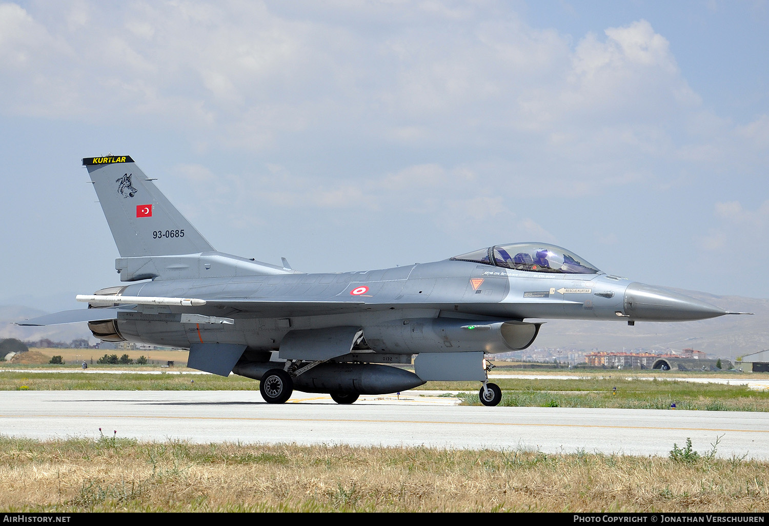 Aircraft Photo of 93-0685 | General Dynamics F-16C Fighting Falcon | Turkey - Air Force | AirHistory.net #262172