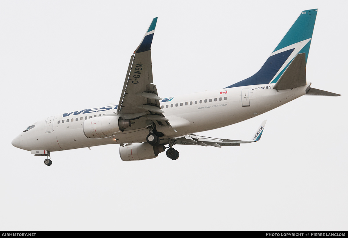 Aircraft Photo of C-GWSN | Boeing 737-7CT | WestJet | AirHistory.net #262175
