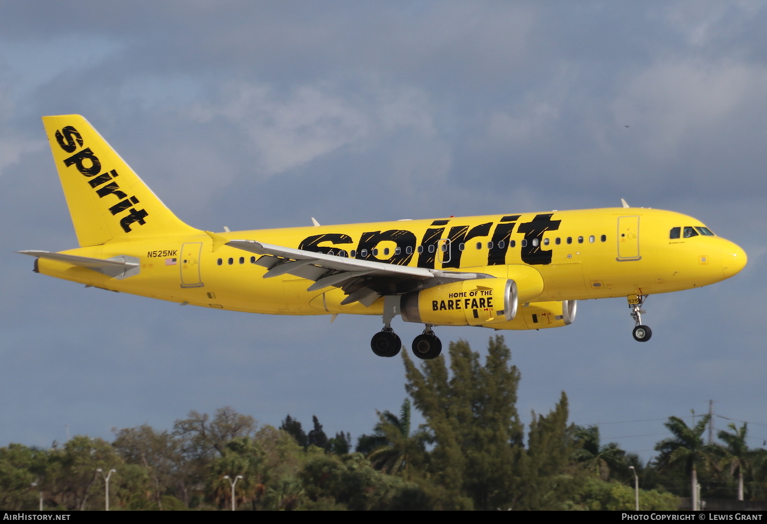 Aircraft Photo of N525NK | Airbus A319-132 | Spirit Airlines | AirHistory.net #262210