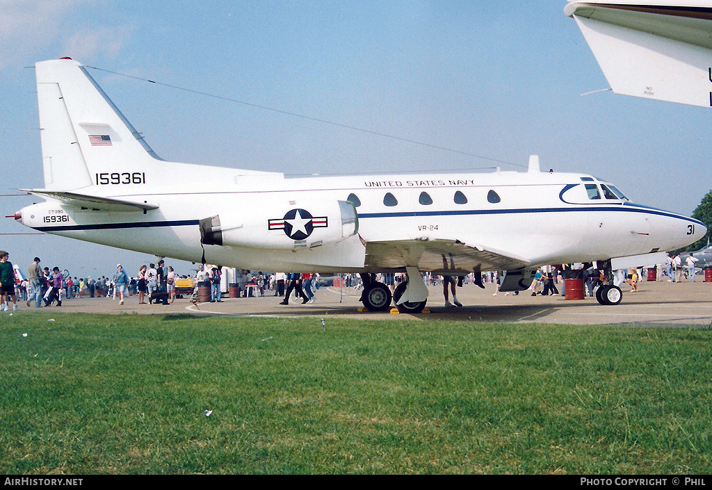 Aircraft Photo of 159361 | North American Rockwell CT-39G | USA - Navy | AirHistory.net #262221