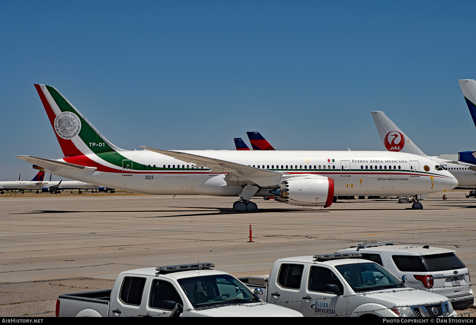 Aircraft Photo of TP-01 / 3523 | Boeing 787-8 BBJ | Mexico - Air Force | AirHistory.net #262249