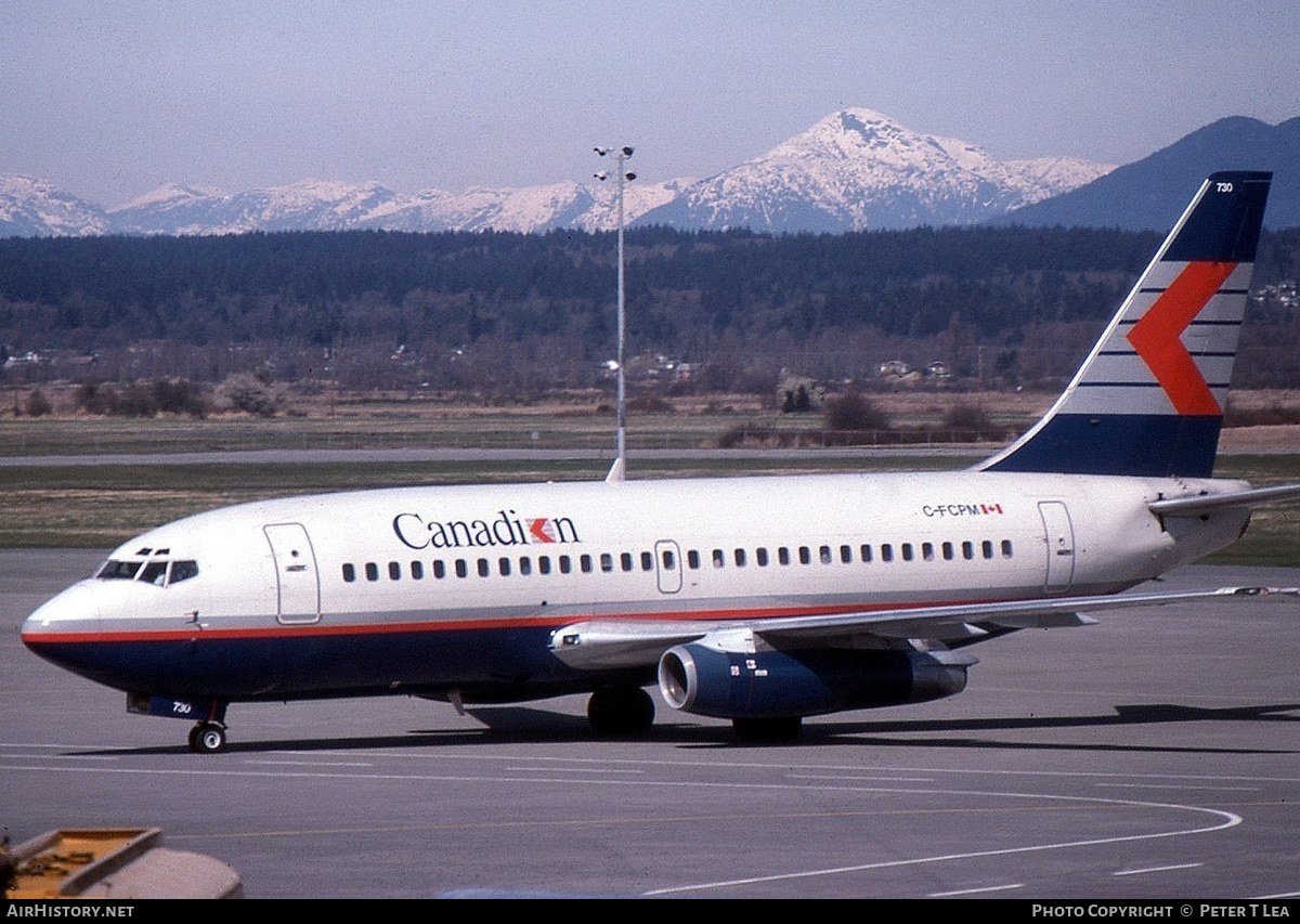 Aircraft Photo of C-FCPM | Boeing 737-2T7/Adv | Canadian Airlines | AirHistory.net #262257