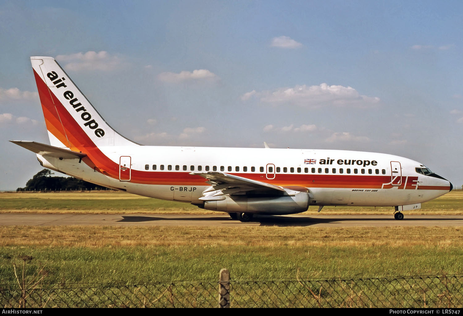 Aircraft Photo of G-BRJP | Boeing 737-2S3/Adv | Air Europe | AirHistory.net #262283