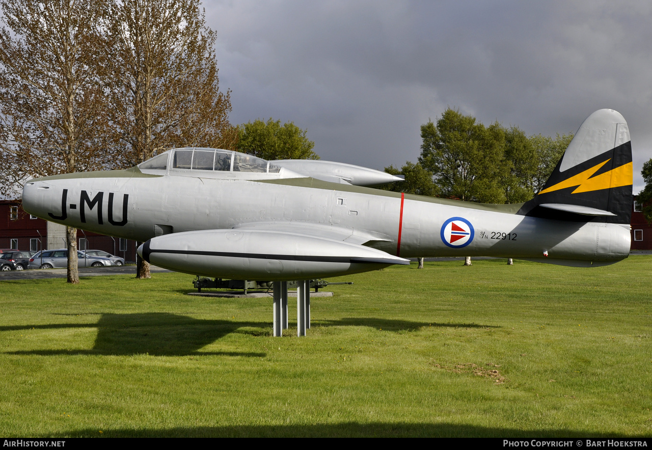 Aircraft Photo of 52-2912 / 22912 | Republic F-84G Thunderjet | Norway - Air Force | AirHistory.net #262290