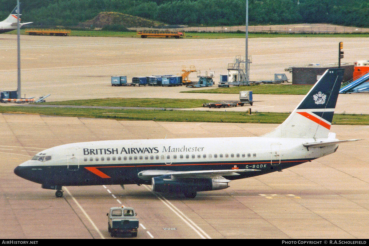 Aircraft Photo of G-BGDK | Boeing 737-236/Adv | British Airways Manchester | AirHistory.net #262346