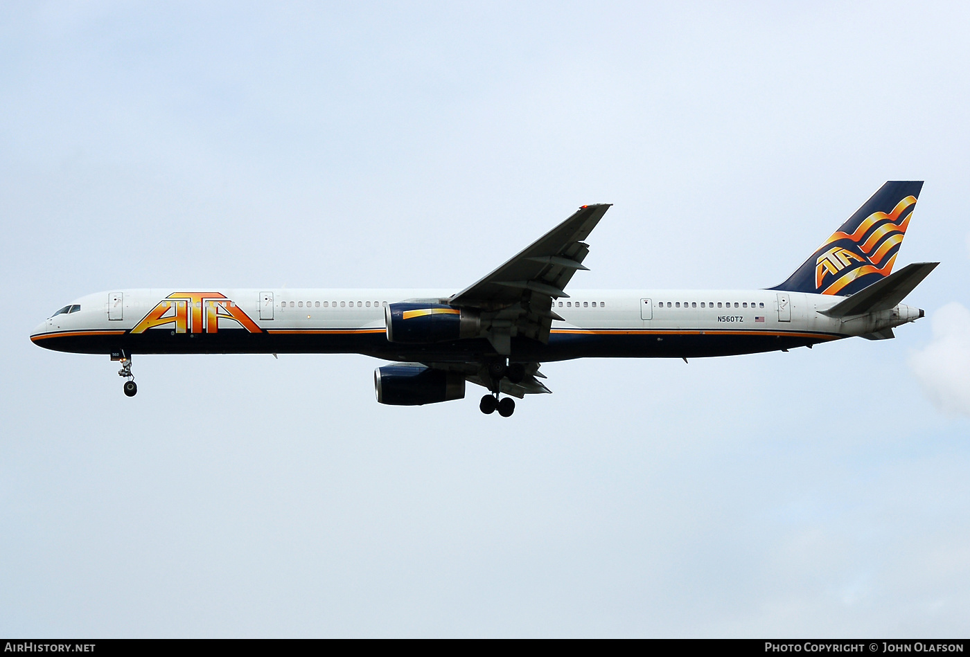 Aircraft Photo of N560TZ | Boeing 757-33N | ATA Airlines - American Trans Air | AirHistory.net #262420