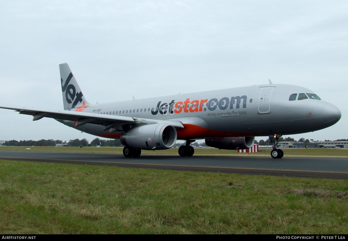 Aircraft Photo of VH-VQF | Airbus A320-232 | Jetstar Airways | AirHistory.net #262505