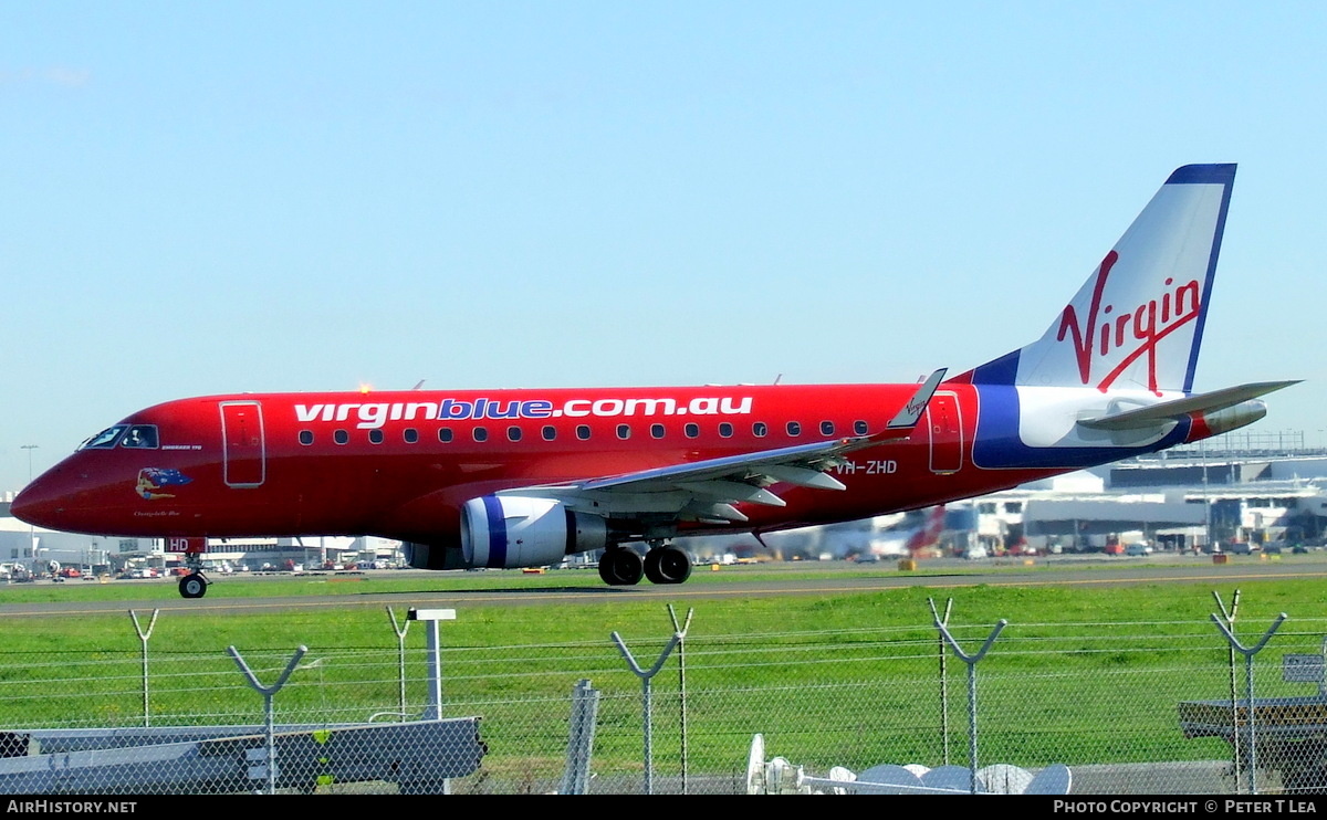 Aircraft Photo of VH-ZHD | Embraer 170LR (ERJ-170-100LR) | Virgin Blue Airlines | AirHistory.net #262515