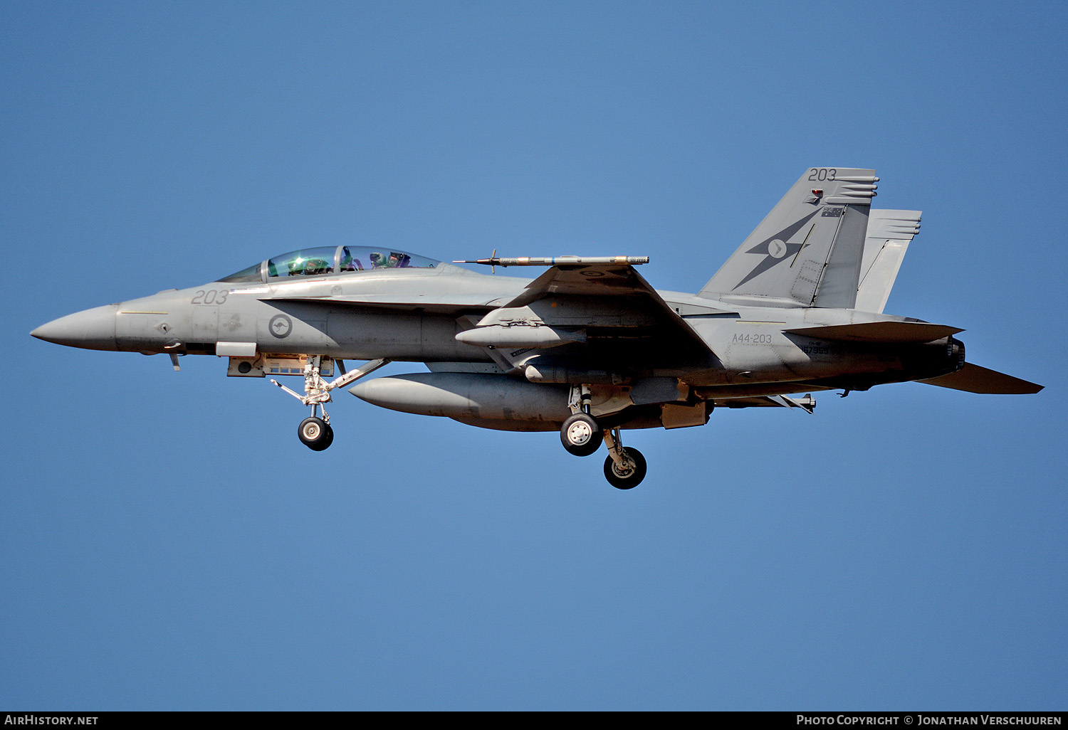 Aircraft Photo of A44-203 | Boeing F/A-18F Super Hornet | Australia - Air Force | AirHistory.net #262533