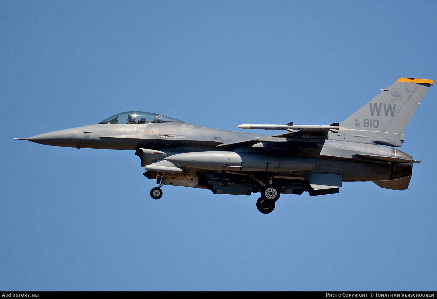 Aircraft Photo of 90-0810 / AF90-810 | General Dynamics F-16CM Fighting Falcon | USA - Air Force | AirHistory.net #262540