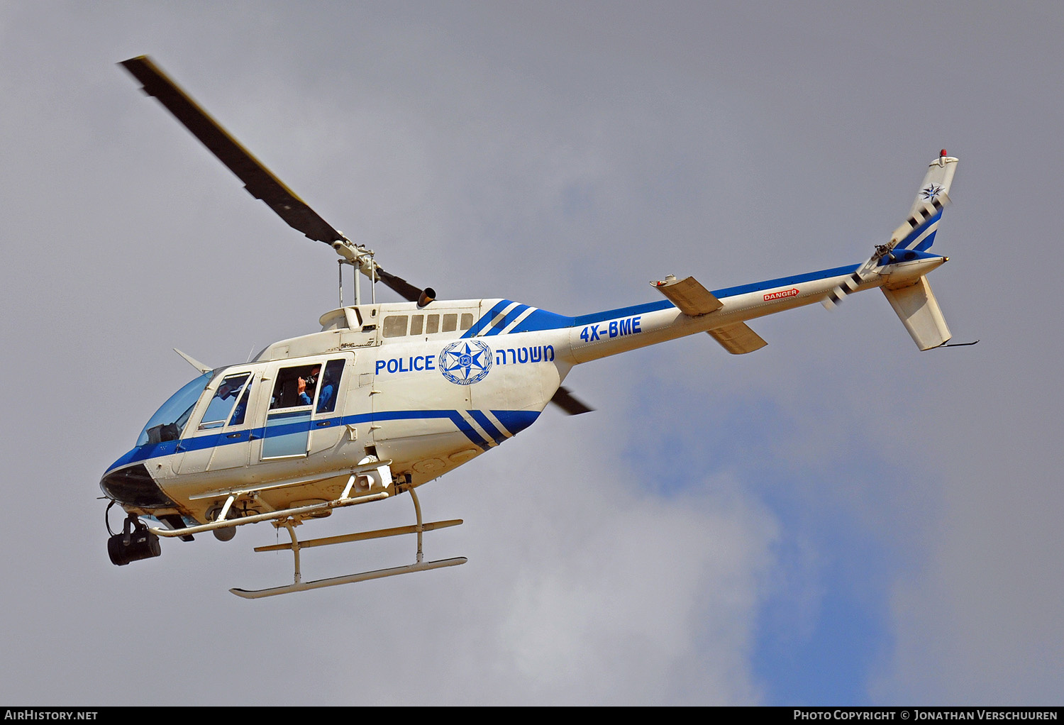 Aircraft Photo of 4X-BME | Bell 206B-3 JetRanger III | Police | AirHistory.net #262555