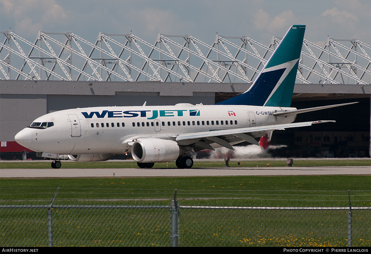 Aircraft Photo of C-GWSL | Boeing 737-6CT | WestJet | AirHistory.net #262571