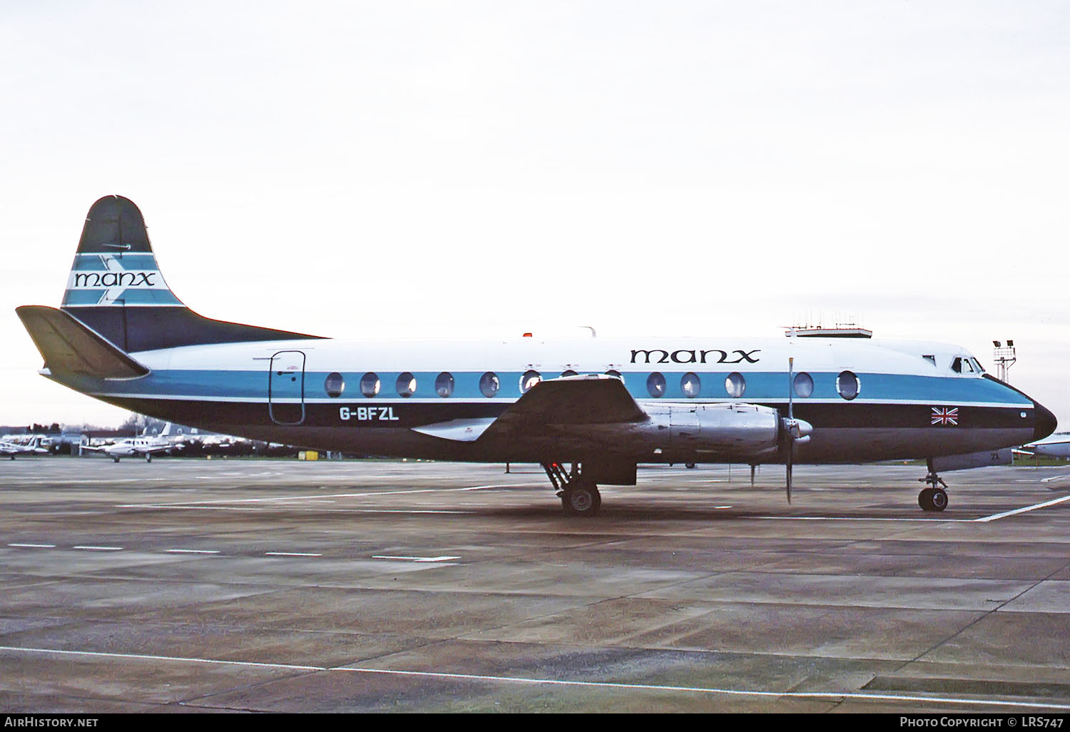 Aircraft Photo of G-BFZL | Vickers 836 Viscount | Manx Airlines | AirHistory.net #262574