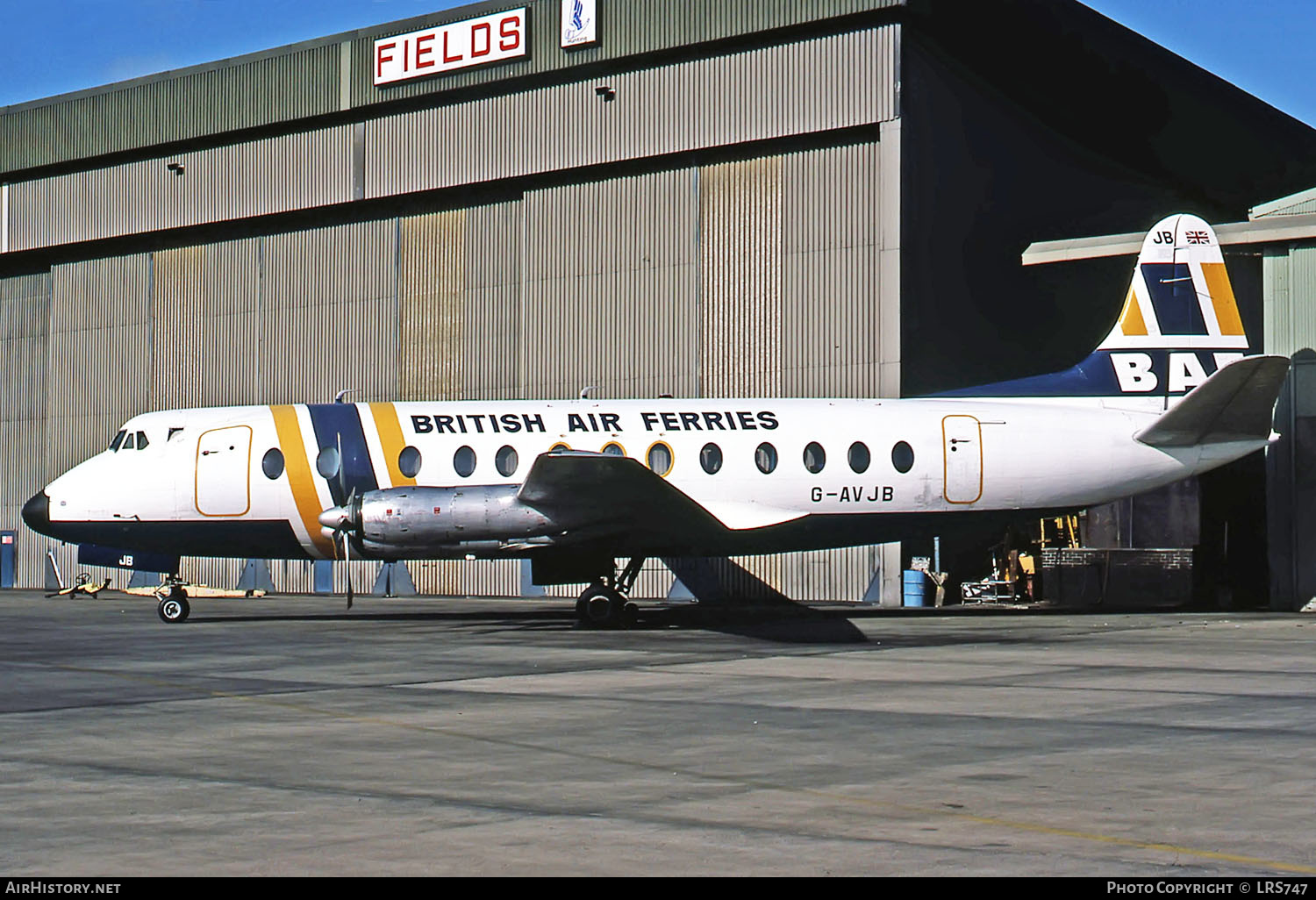 Aircraft Photo of G-AVJB | Vickers 815 Viscount | British Air Ferries - BAF | AirHistory.net #262620
