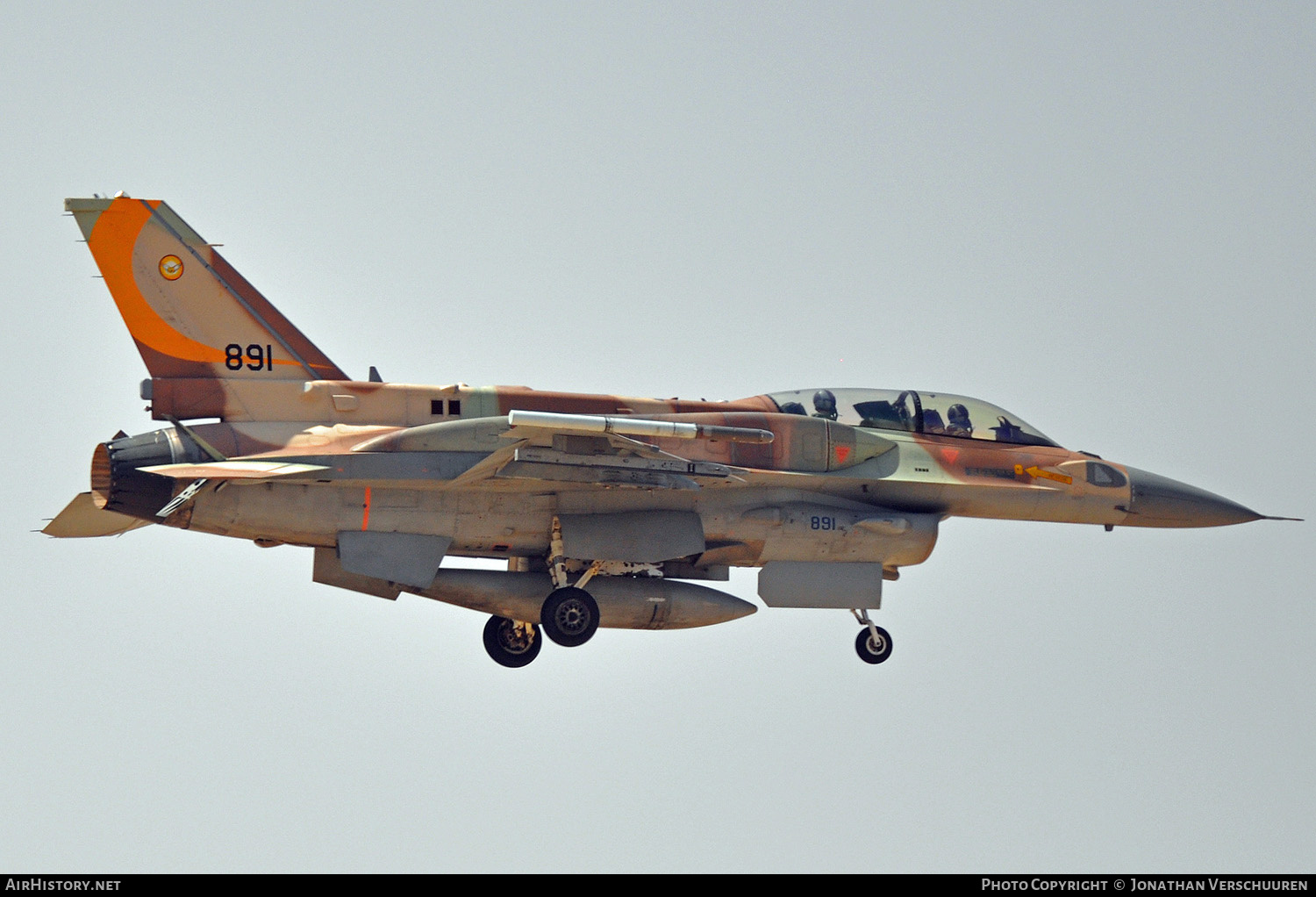 Aircraft Photo of 891 | Lockheed Martin F-16I Sufa | Israel - Air Force | AirHistory.net #262648