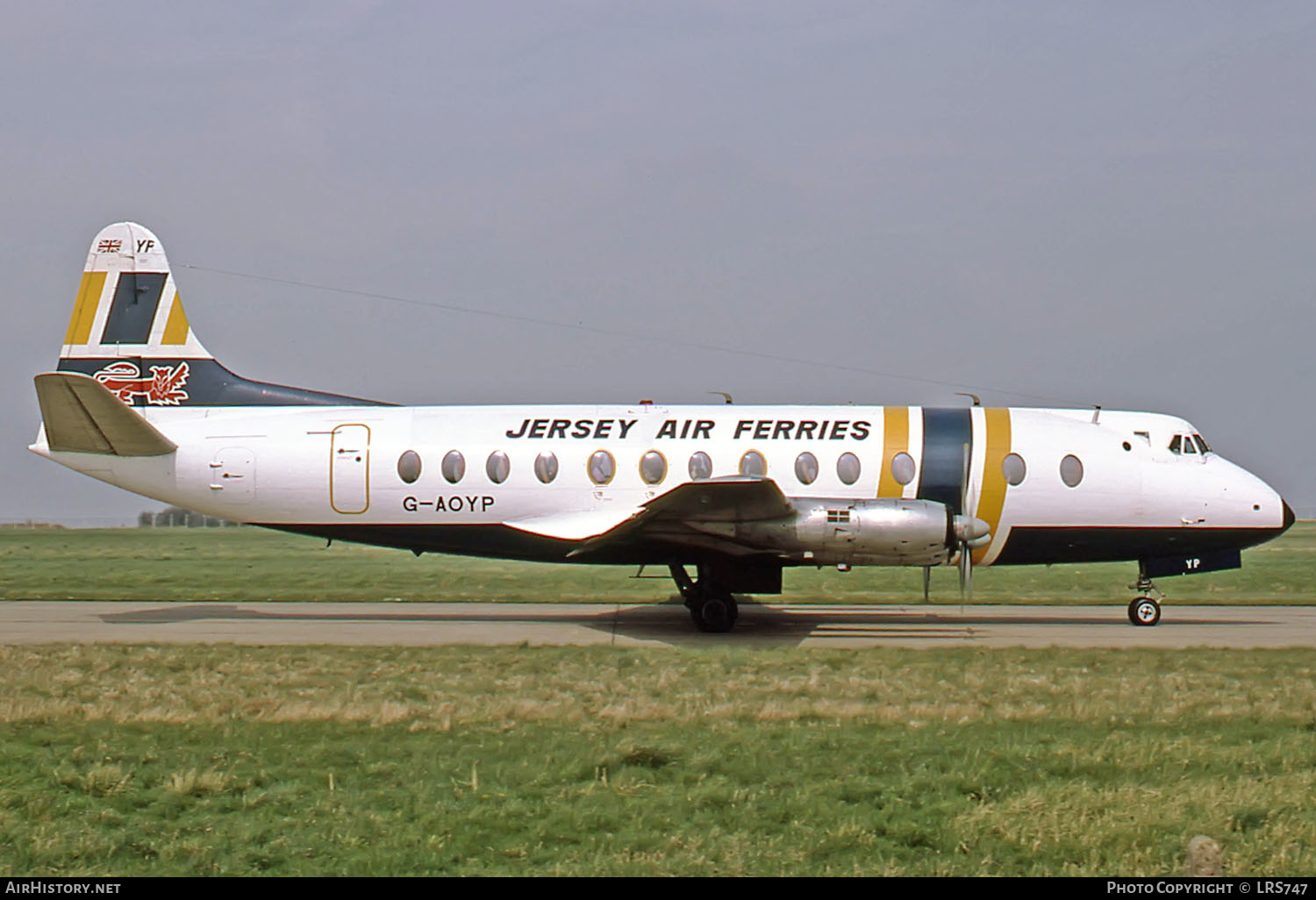 Aircraft Photo of G-AOYP | Vickers 806A Viscount | Jersey Air Ferries | AirHistory.net #262680