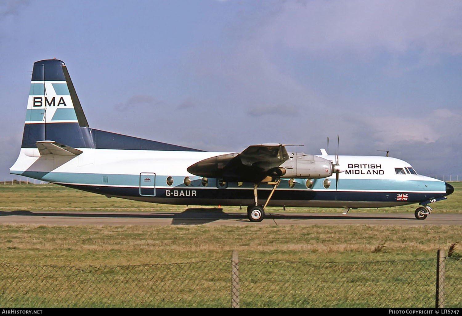 Aircraft Photo of G-BAUR | Fokker F27-200 Friendship | British Midland Airways - BMA | AirHistory.net #262692