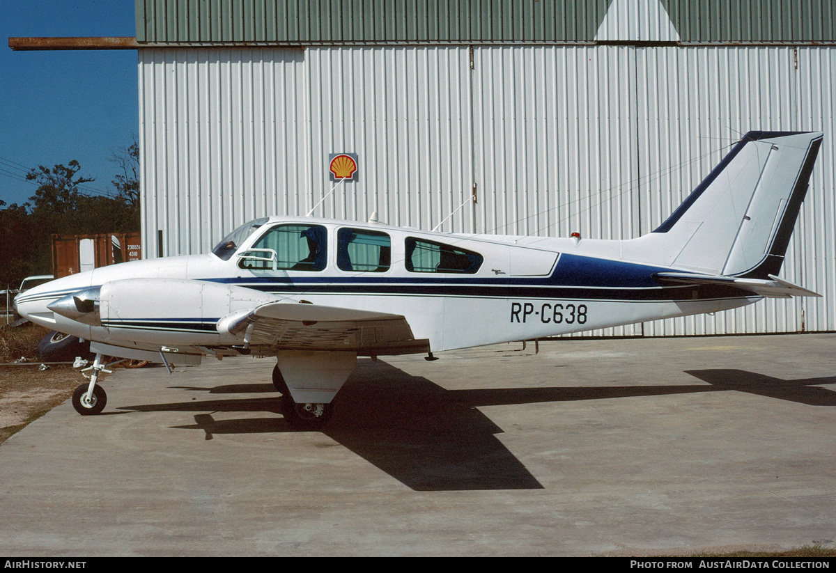 Aircraft Photo of RP-C638 | Beech A55 Baron (95-A55) | AirHistory.net #262760
