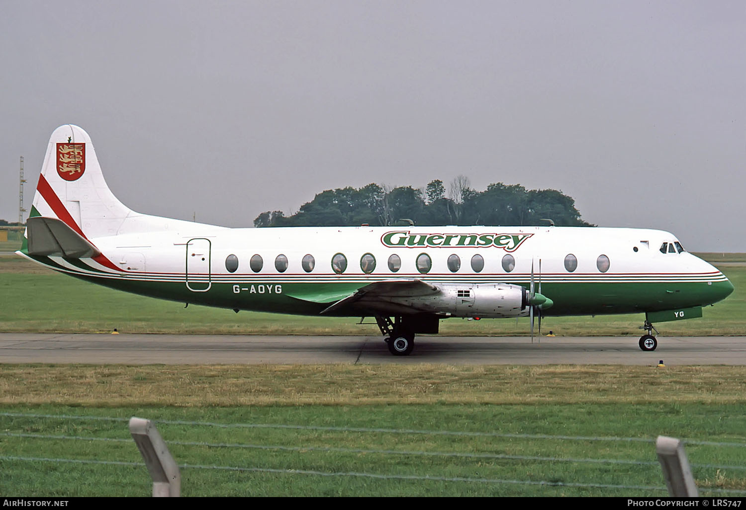 Aircraft Photo of G-AOYG | Vickers 806 Viscount | Guernsey Airlines | AirHistory.net #262831
