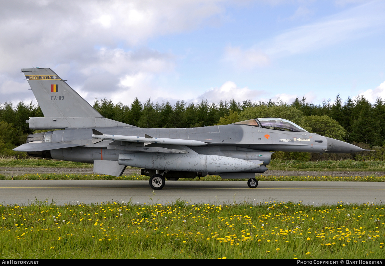 Aircraft Photo of FA-119 | General Dynamics F-16AM Fighting Falcon | Belgium - Air Force | AirHistory.net #262850
