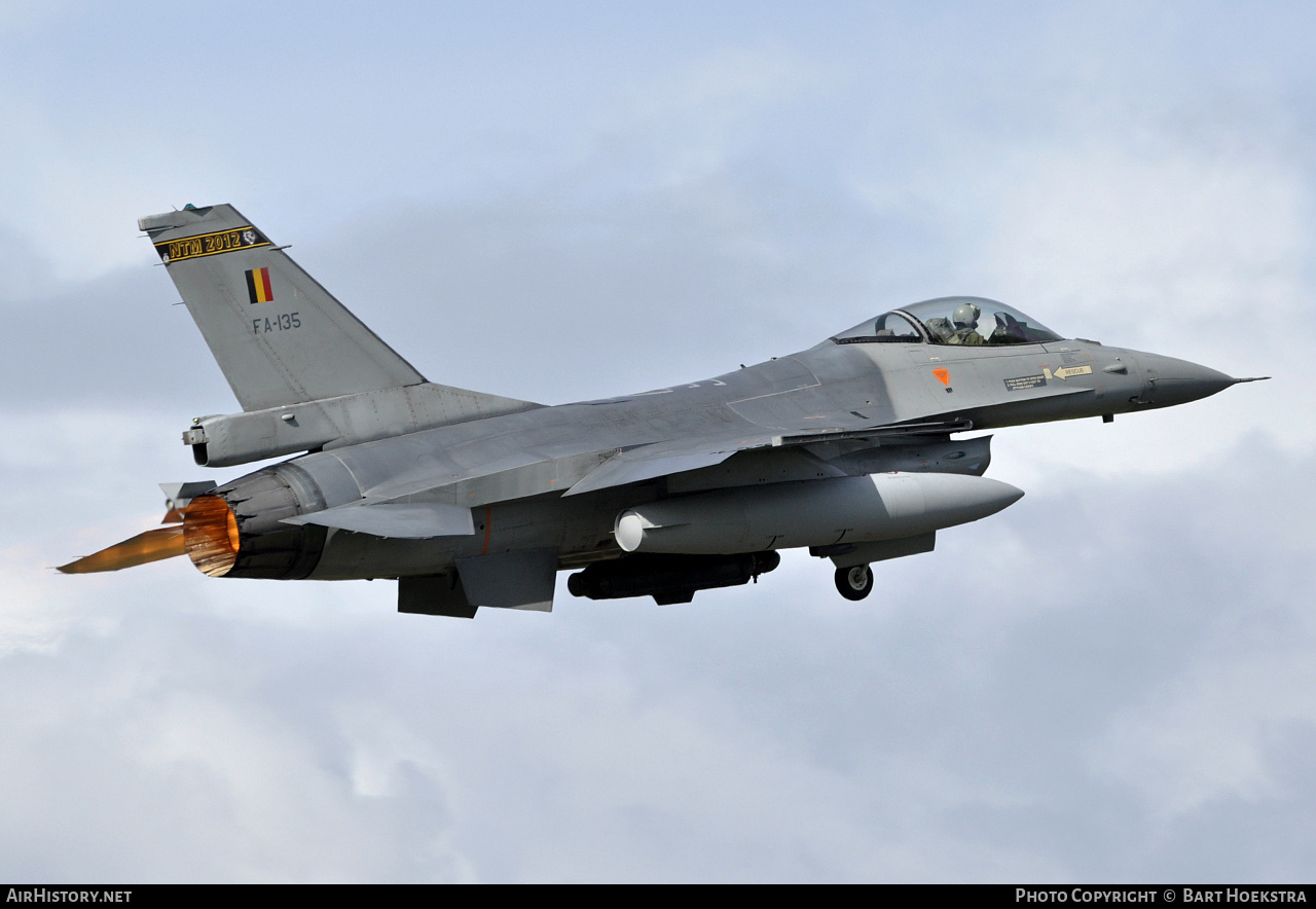 Aircraft Photo of FA-135 | General Dynamics F-16AM Fighting Falcon | Belgium - Air Force | AirHistory.net #262852