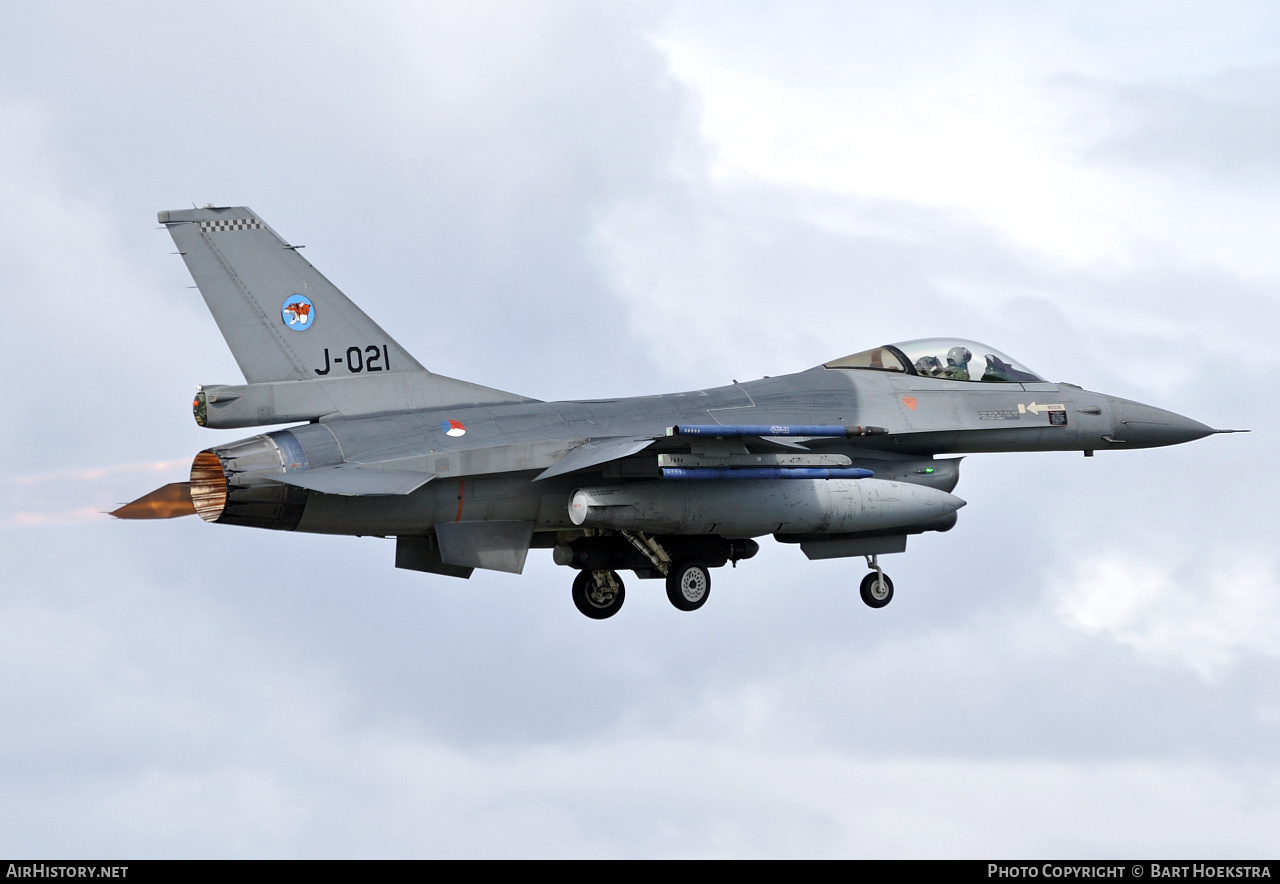 Aircraft Photo of J-021 | General Dynamics F-16A Fighting Falcon | Netherlands - Air Force | AirHistory.net #262854