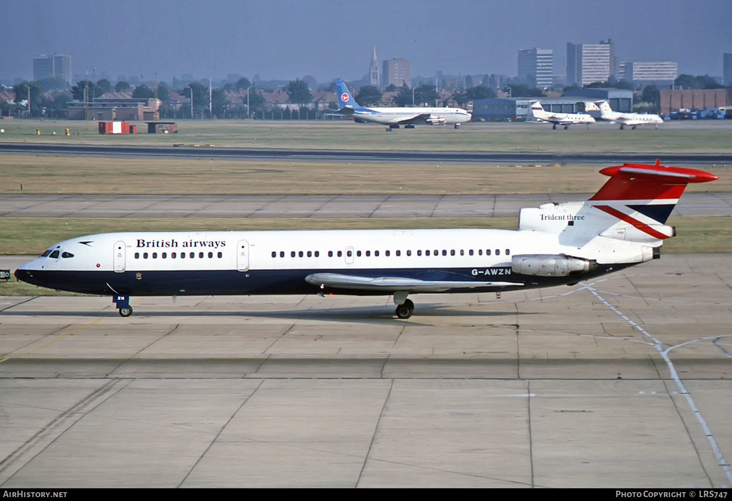 Aircraft Photo of G-AWZN | Hawker Siddeley HS-121 Trident 3B | British Airways | AirHistory.net #262889