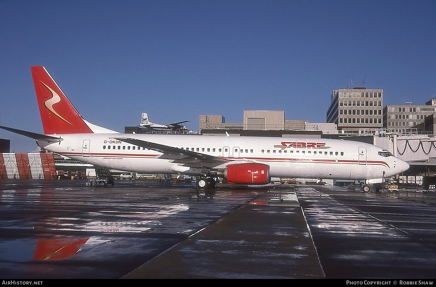 Aircraft Photo of G-OKDN | Boeing 737-8Q8 | Sabre Airways | AirHistory.net #262891