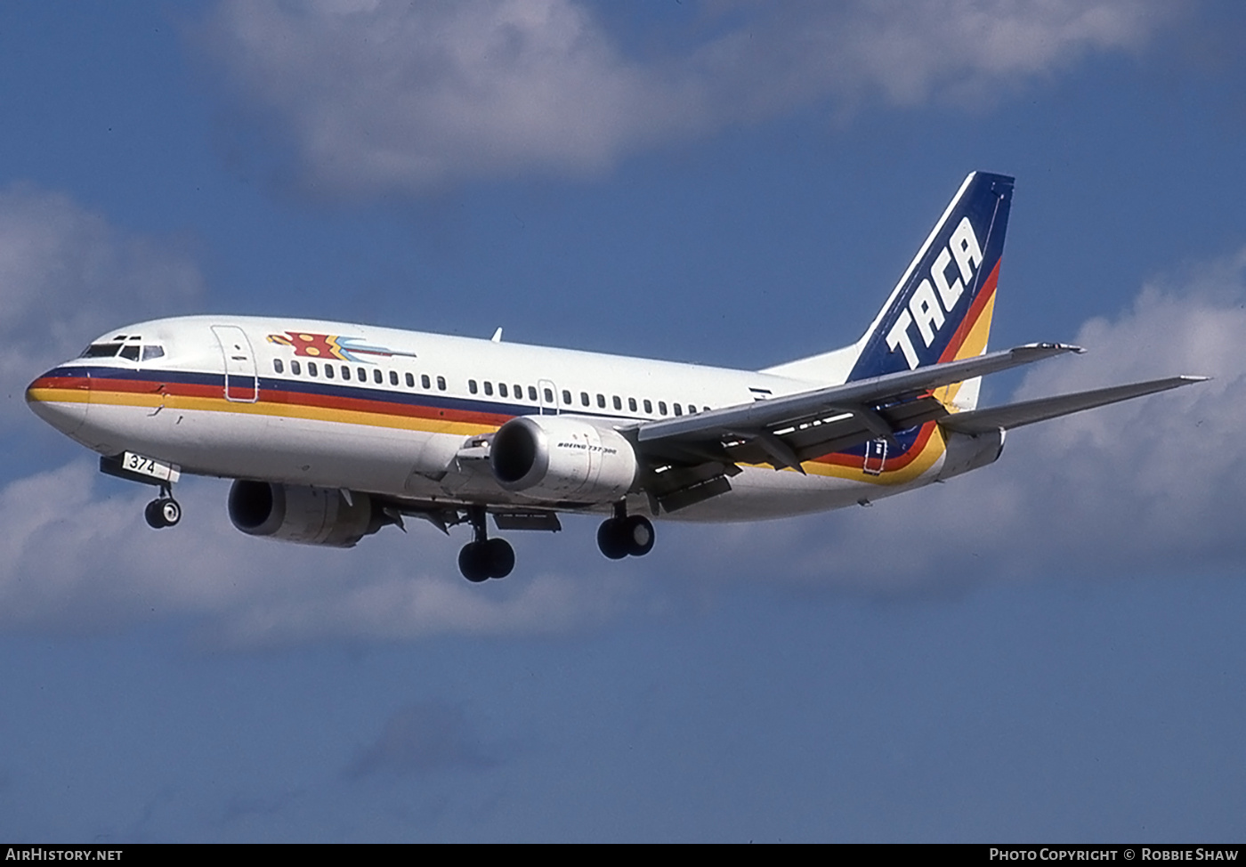 Aircraft Photo of N374TA | Boeing 737-3Q8 | TACA - Transportes Aéreos Centro Americanos | AirHistory.net #262895