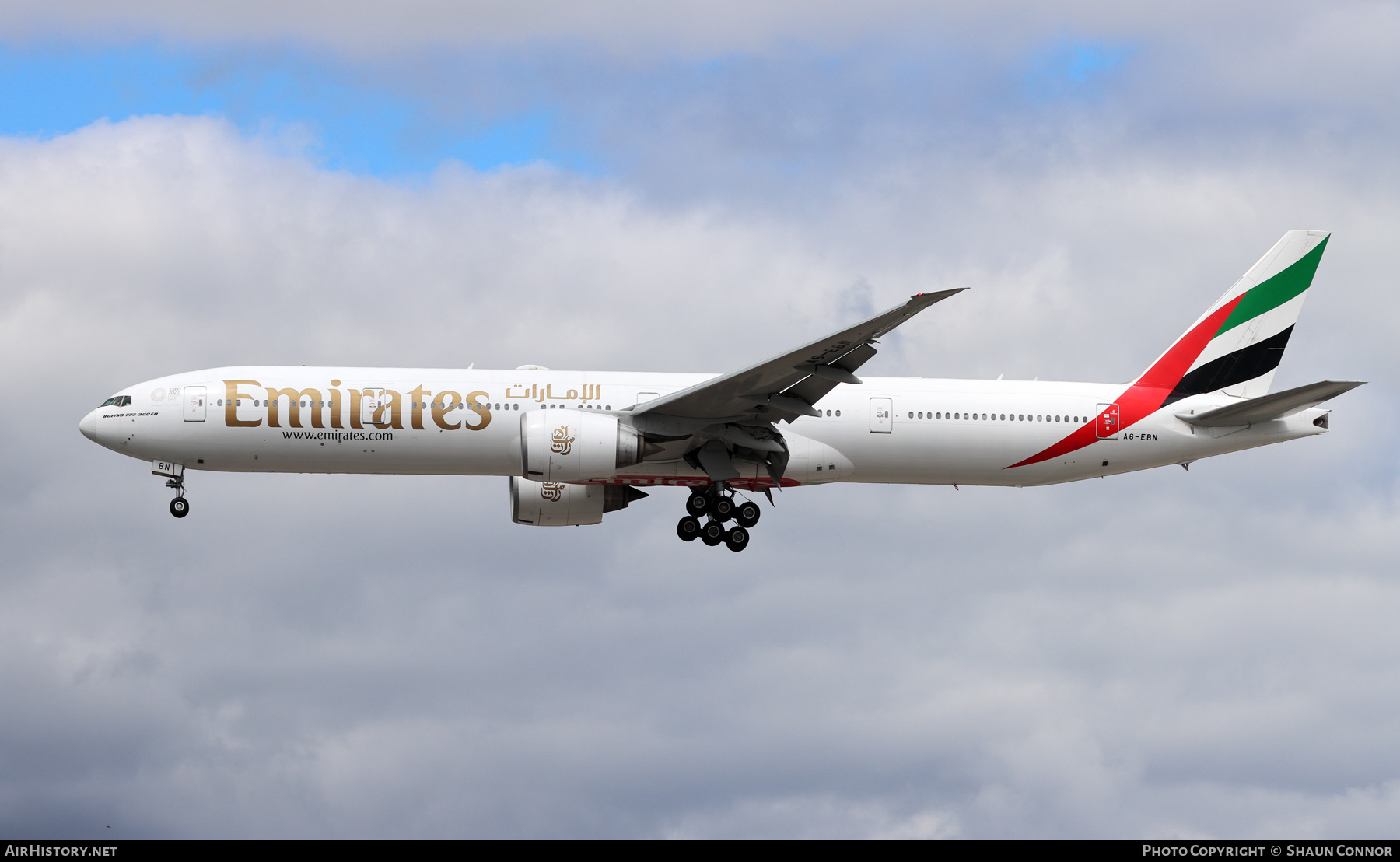 Aircraft Photo of A6-EBN | Boeing 777-36N/ER | Emirates | AirHistory.net #262906