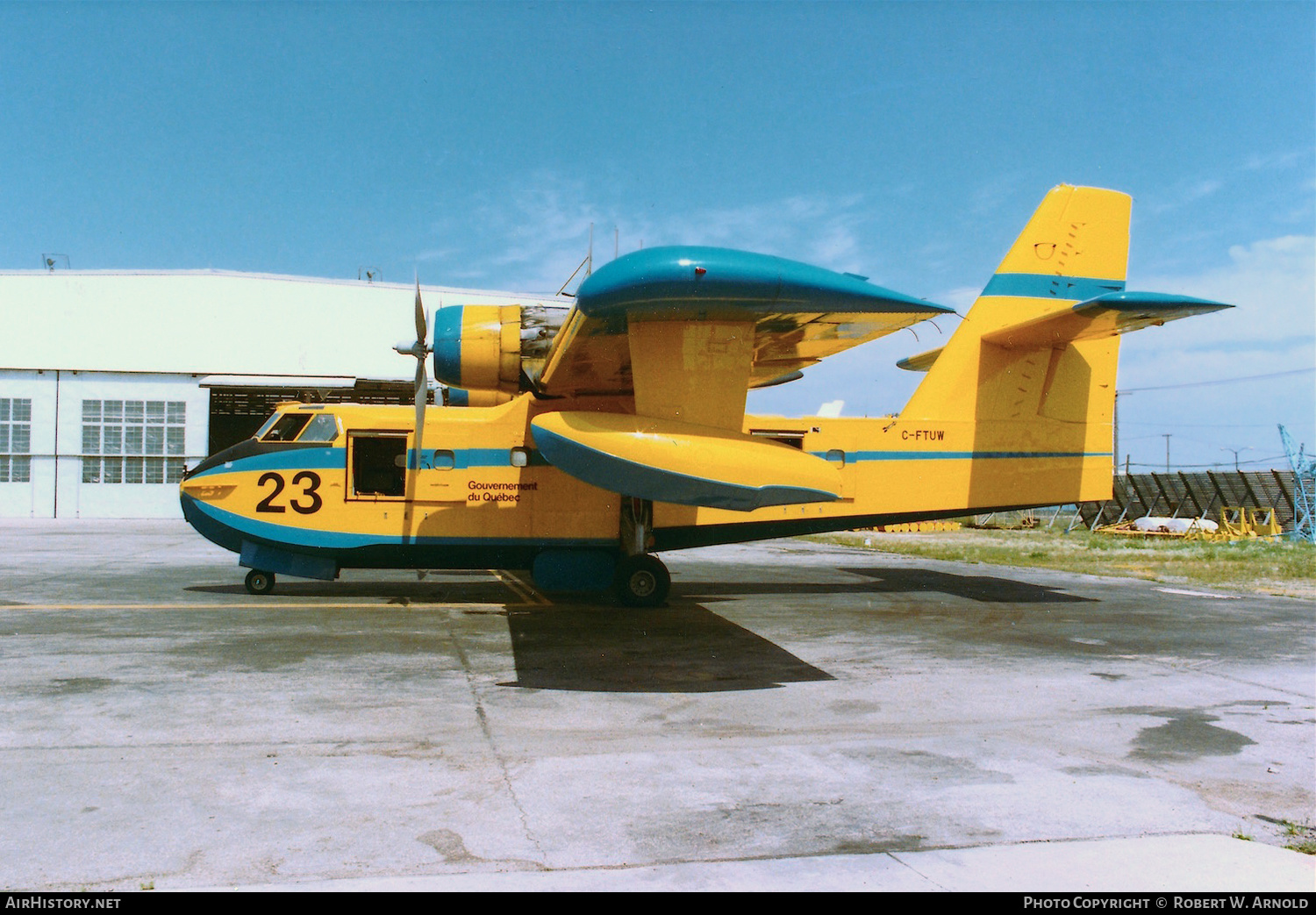 Aircraft Photo of C-FTUW | Canadair CL-215-I (CL-215-1A10) | Gouvernement du Québec | AirHistory.net #263003