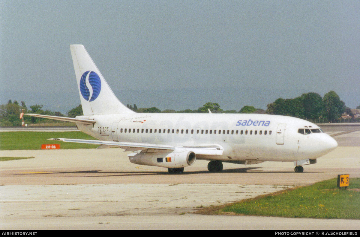 Aircraft Photo of OO-SDE | Boeing 737-229/Adv | Sabena | AirHistory.net #263024