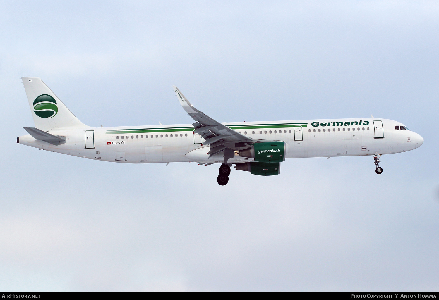 Aircraft Photo of HB-JOI | Airbus A321-211 | Germania | AirHistory.net #263045