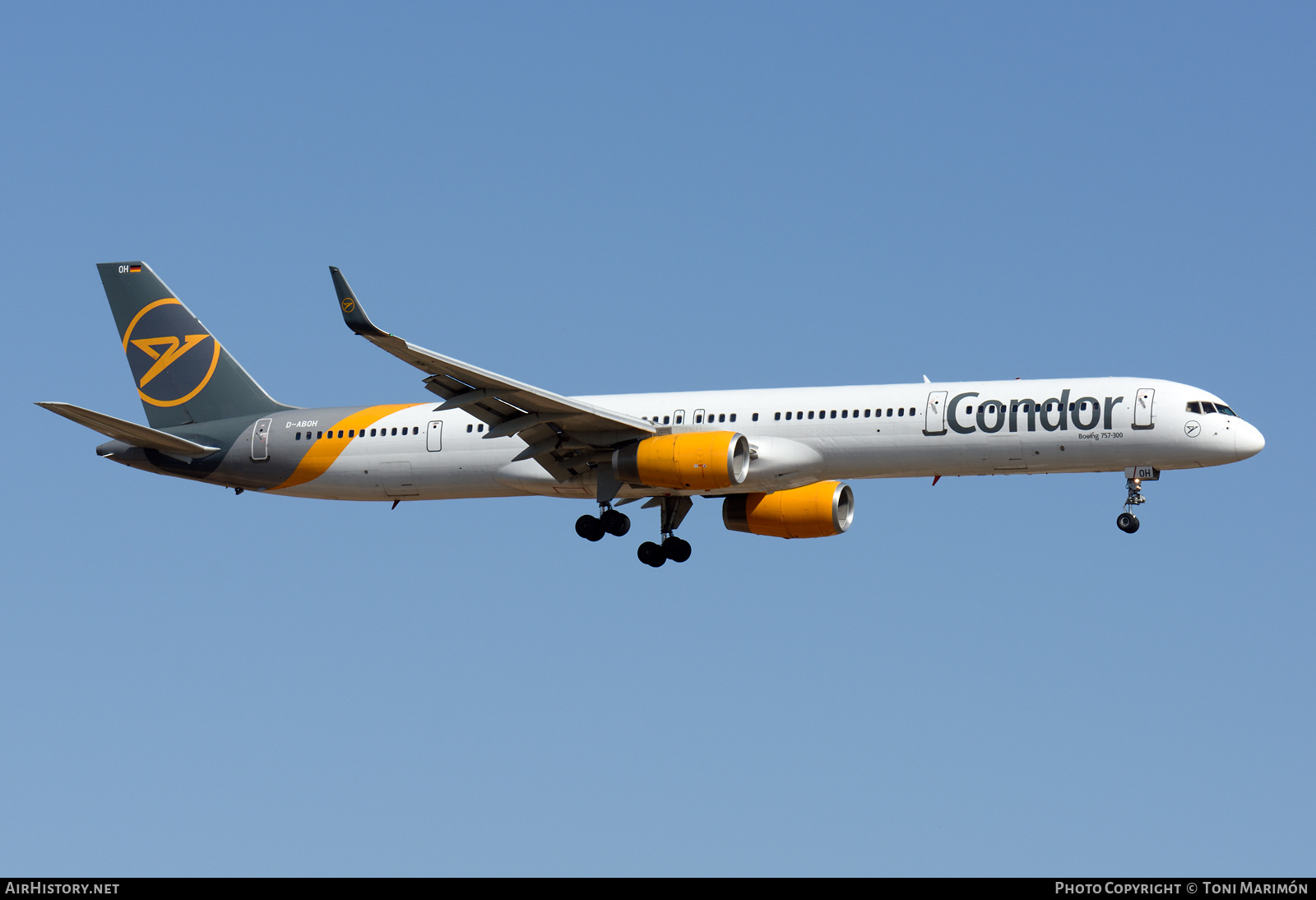 Aircraft Photo of D-ABOH | Boeing 757-330 | Condor Flugdienst | AirHistory.net #263095