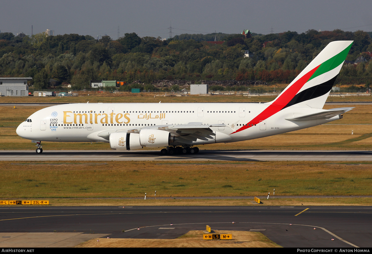 Aircraft Photo of A6-EOU | Airbus A380-861 | Emirates | AirHistory.net #263250