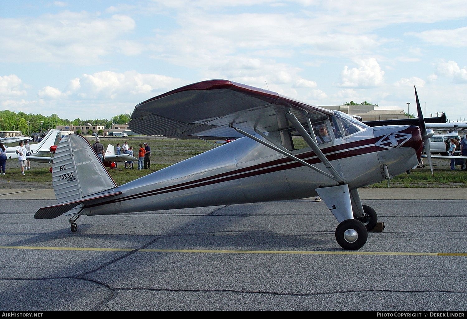 Aircraft Photo of N74334 / NC74334 | Luscombe 8A Silvaire | AirHistory.net #263269