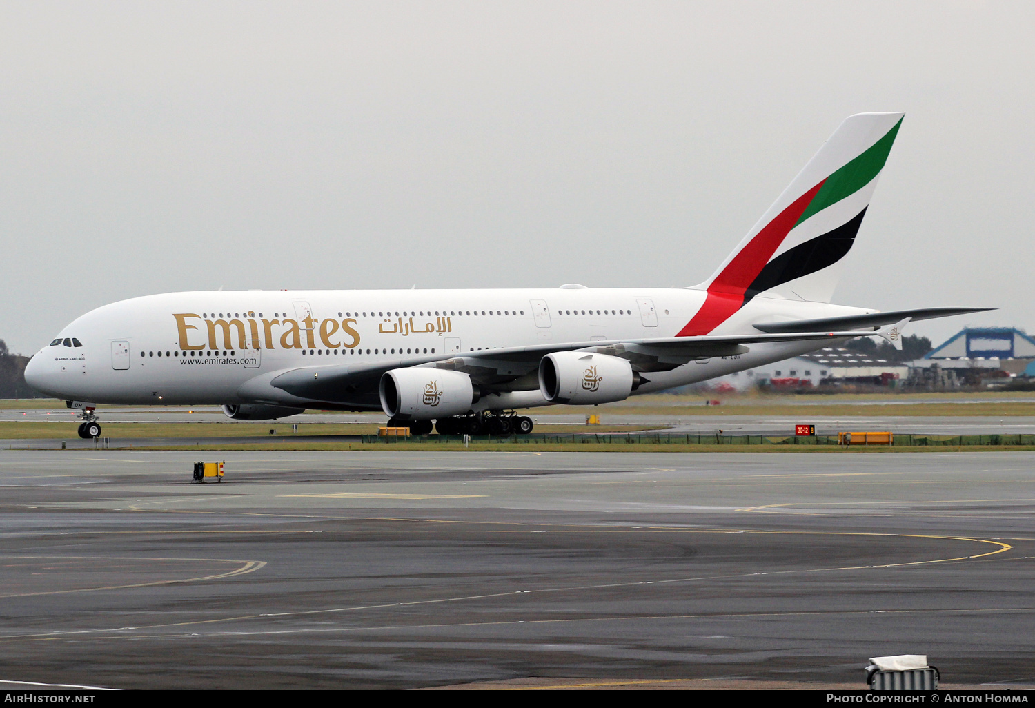 Aircraft Photo of A6-EUH | Airbus A380-861 | Emirates | AirHistory.net #263289